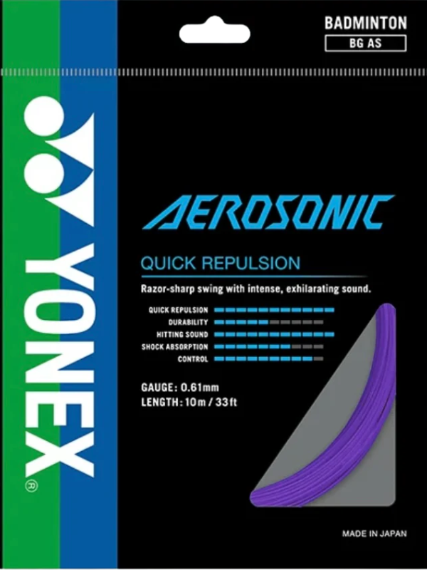Yonex AEROSONIC Badminton String - 10m Pack