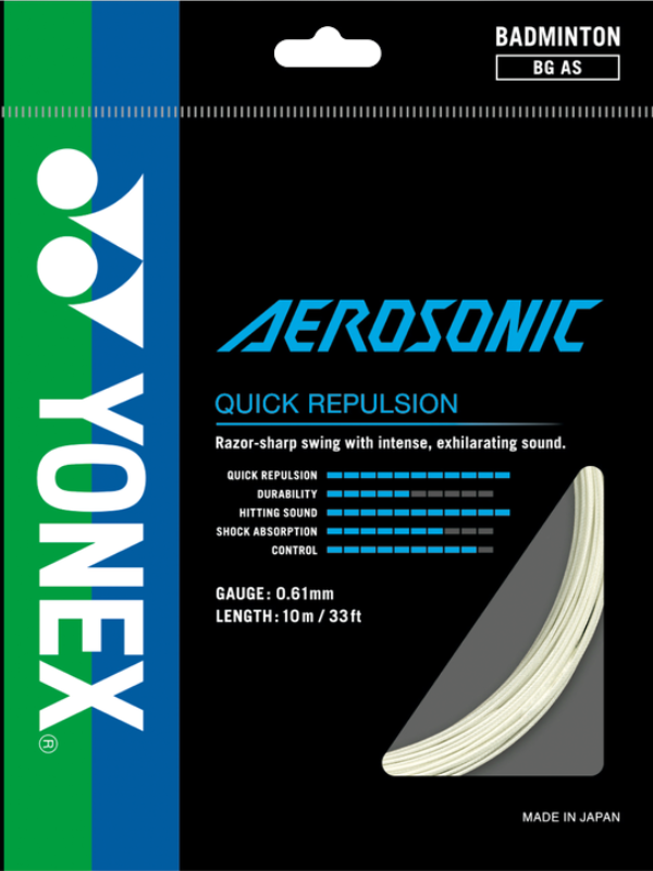 Yonex AEROSONIC Badminton String - 10m Pack