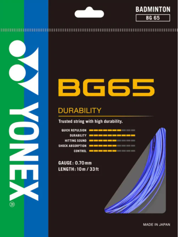 Yonex BG65 Badminton String - 10m Pack