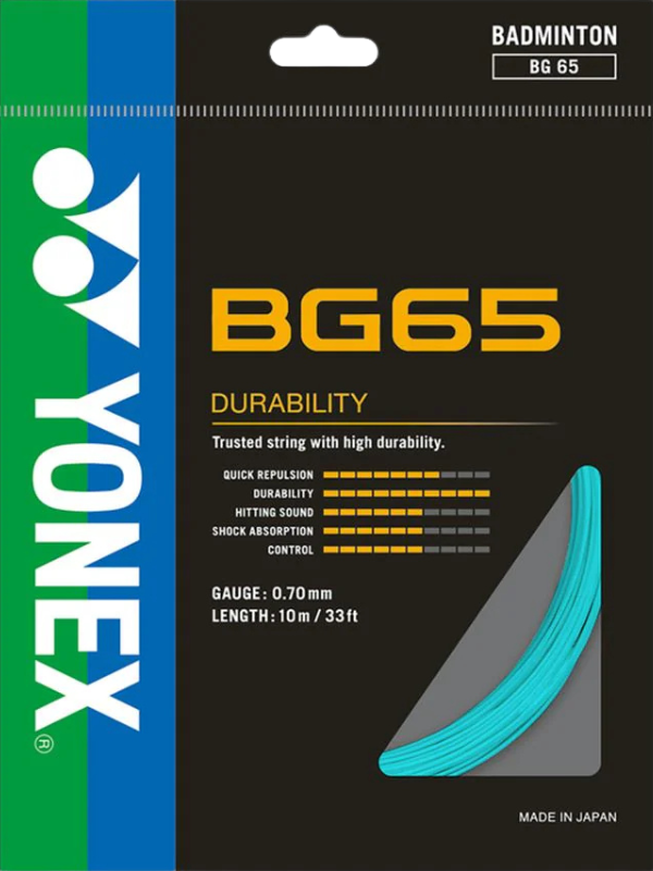 Yonex BG65 Badminton String - 10m Pack