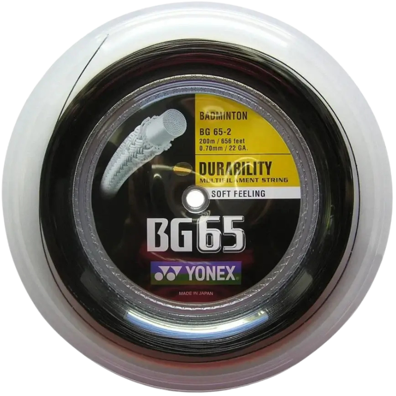 Yonex BG65 Badminton String - 200m Reel