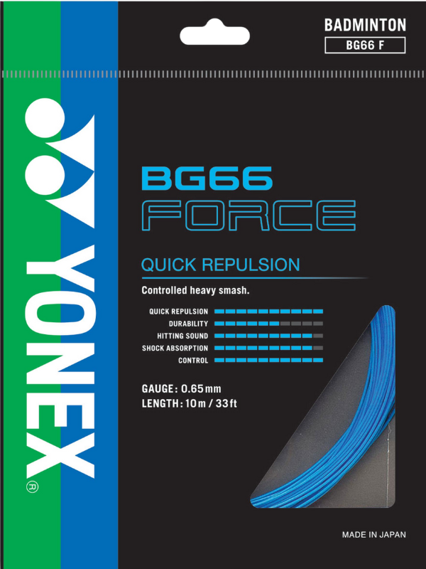 Yonex BG66 Force Badminton String - 10m Pack