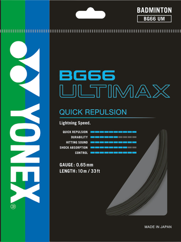 Yonex BG66 Ultimax Badminton String - 10m Pack