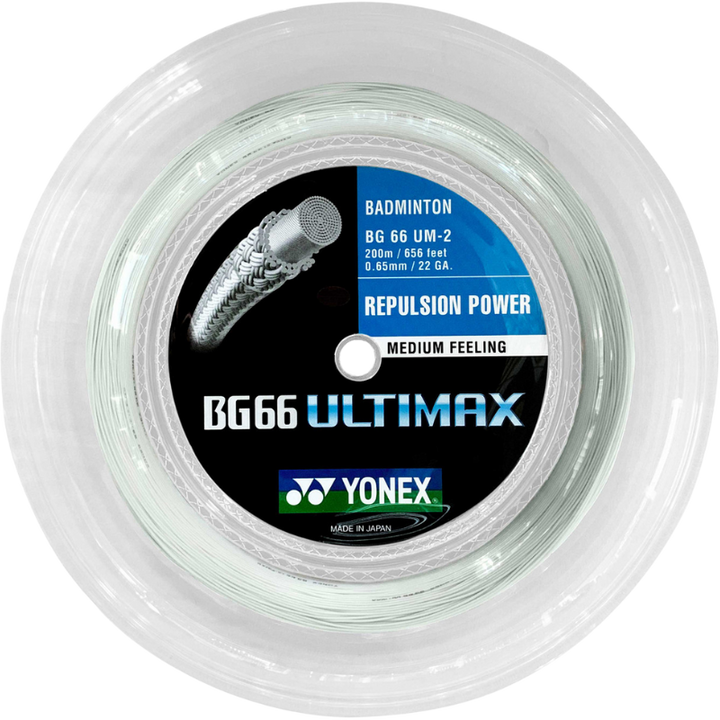 Yonex BG66 Ultimax Badminton String - 200mm Reel