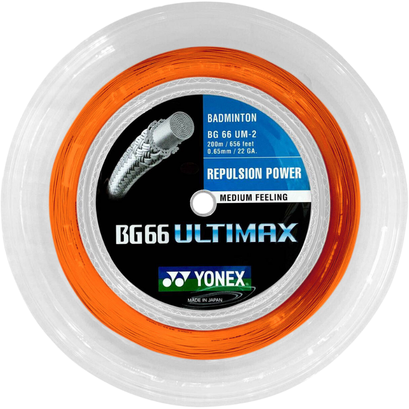 Yonex BG66 Ultimax Badminton String - 200mm Reel