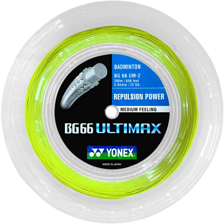 Yonex BG66 Ultimax Badminton String - 200mm Reel