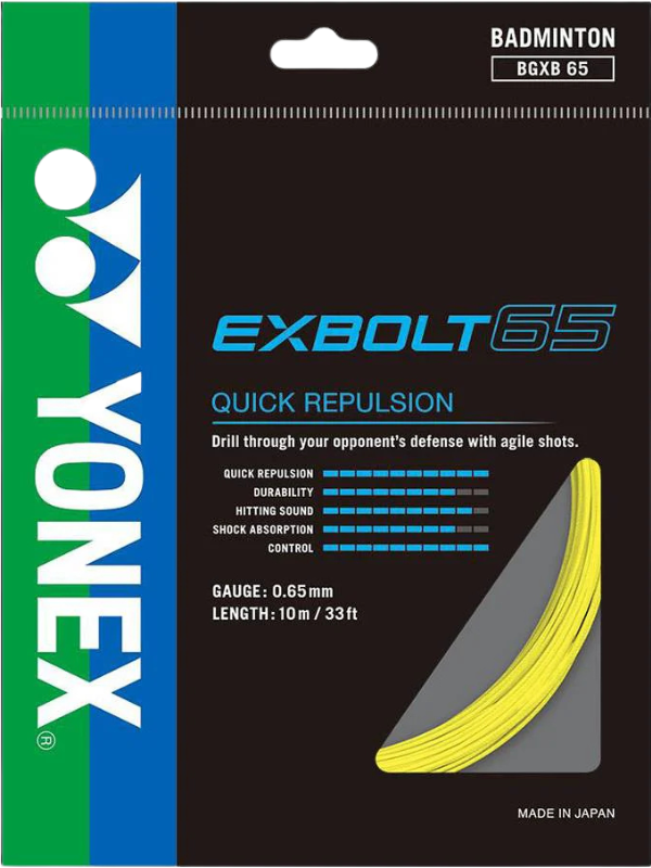 Yonex EXBOLT 65 Badminton String - 10m Pack
