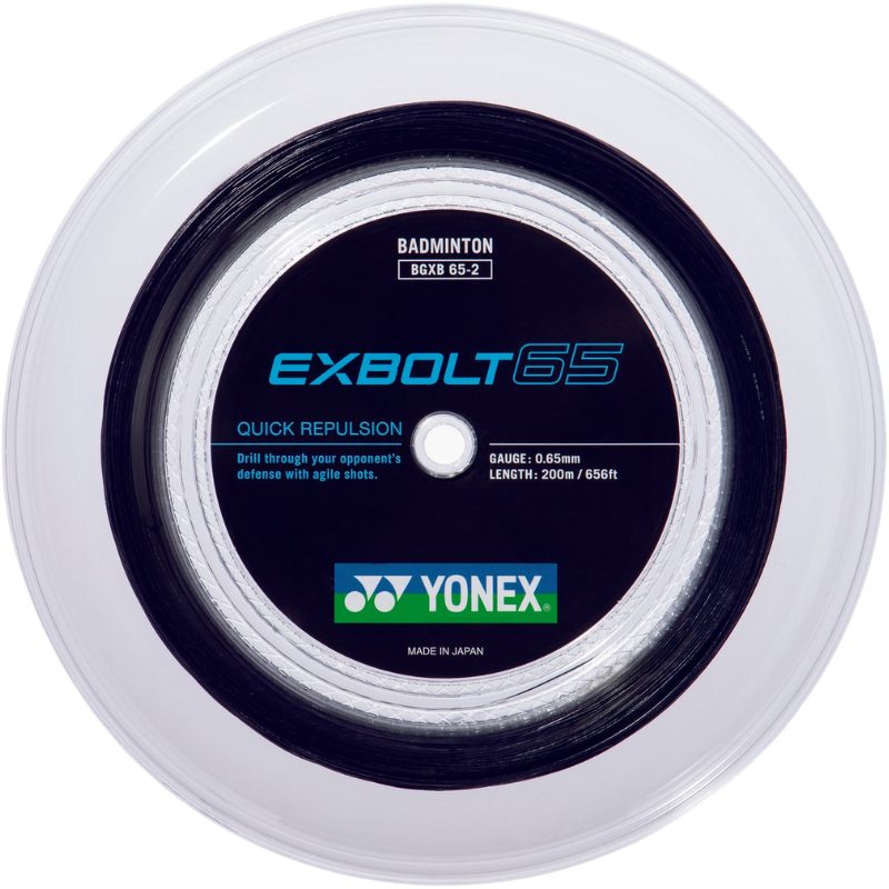 Yonex EXBOLT 65 Badminton String - 200m Reel – T Sport Yonex EXBOLT 65 Badminton String - 200m Reel – T Sport