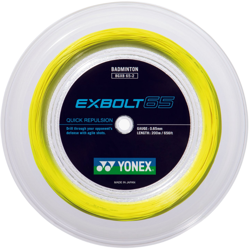 Yonex EXBOLT 65 Badminton String - 200m Reel