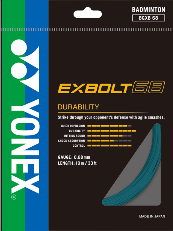 Yonex EXBOLT 68 Badminton String - 10m Pack
