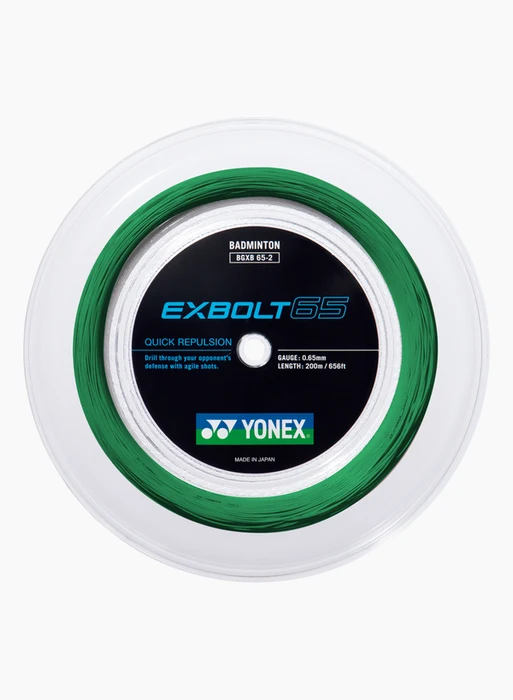 Yonex EXBOLT 65 Badminton String - 200m Reel