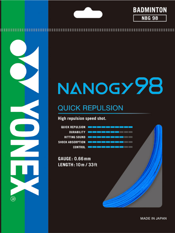 Yonex NANOGY 98 Badminton String - 10m Pack
