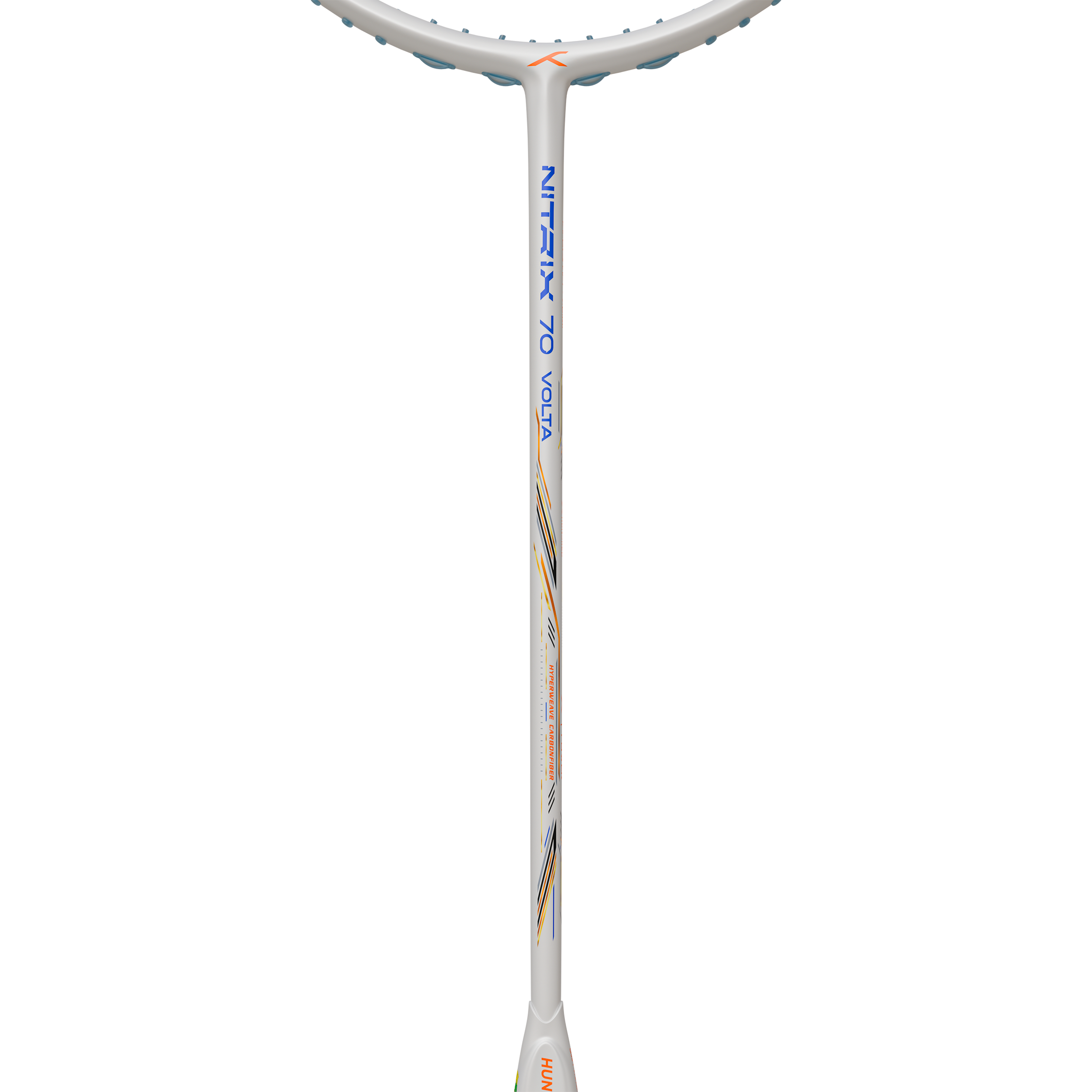 Hundred Nitrix 70 Volta (4U) Badminton Racket - White/Copper